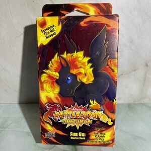 Upper Deck Neopets BattleDome TCG Fire Uni Starter Deck Box Sealed